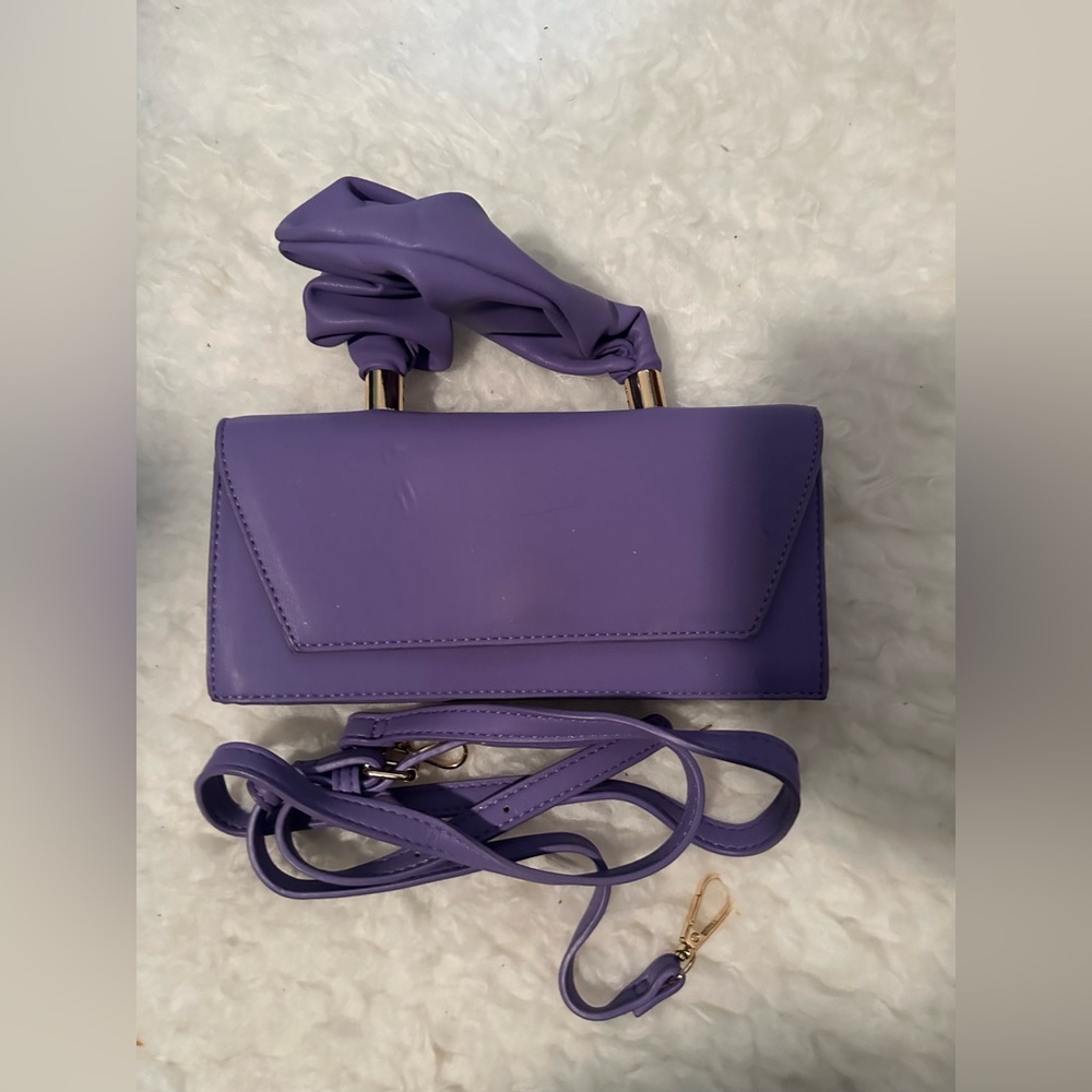 Purple Ruffle Crossbody Bag Purse Clutch Revolve Nastygal Topshop Forever 21